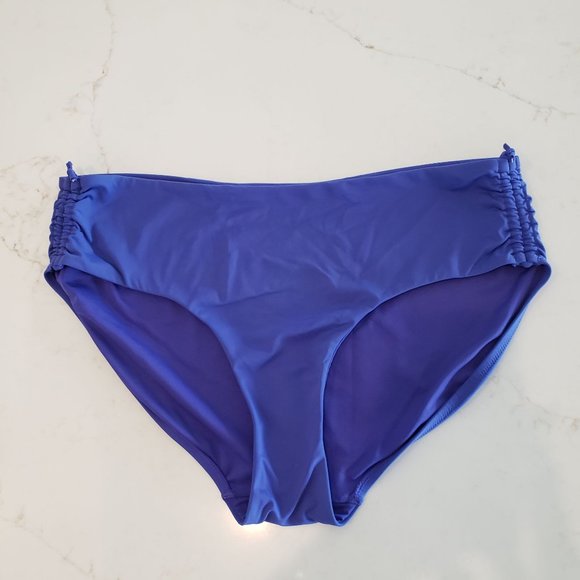 Athleta Swim Athleta Swim Bottom In Ruched Sides Blue Size Large